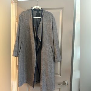 Madewell grey long coat